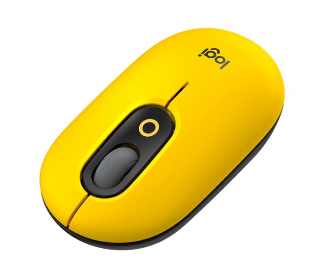 Мишка Logitech POP Mouse, оптична (4000 dpi), Bluetooth/Wireless , жълта