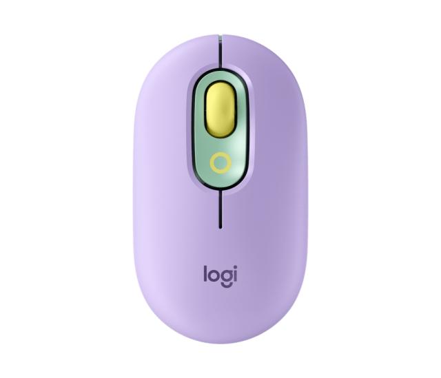 Мишка Logitech POP Mouse, оптична (4000 dpi), Bluetooth/Wireless , лилава