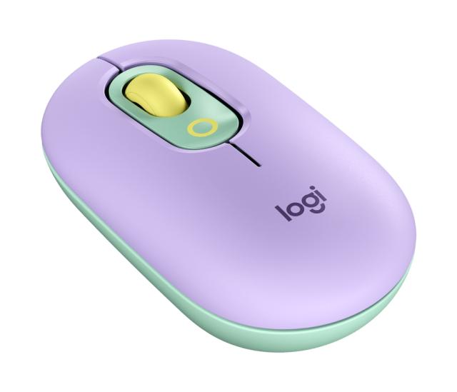 Мишка Logitech POP Mouse, оптична (4000 dpi), Bluetooth/Wireless , лилава