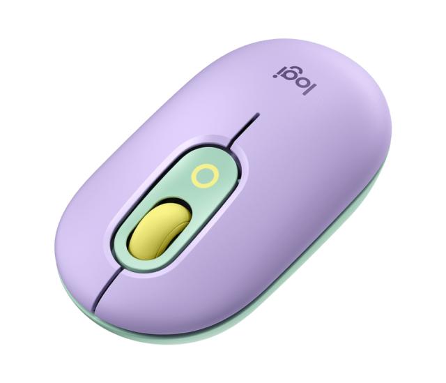 Мишка Logitech POP Mouse, оптична (4000 dpi), Bluetooth/Wireless , лилава