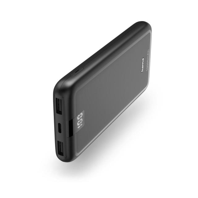 Външна батерия HAMA "Performance 10", 10 000 mAh, 3 изхода: USB-C, 2x USB-A