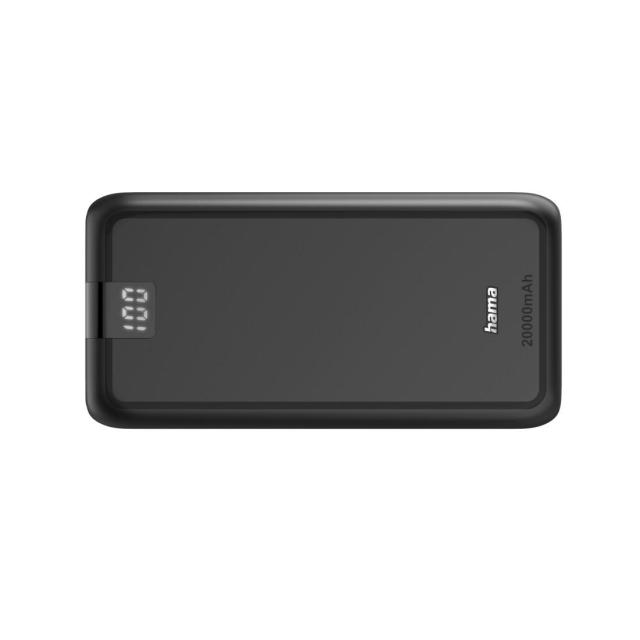 Външна батерия HAMA Power pack "Performance 20", 20 000 mAh, 3 изхода: USB-C, 2x USB-A