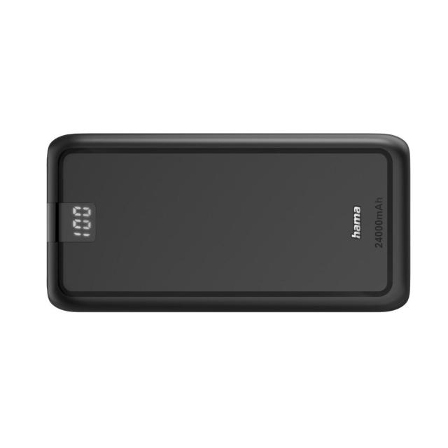 Външна батерия HAMA Power pack "Performance 24", 24 000 mAh, 3 изхода: USB-C, 2x USB-A