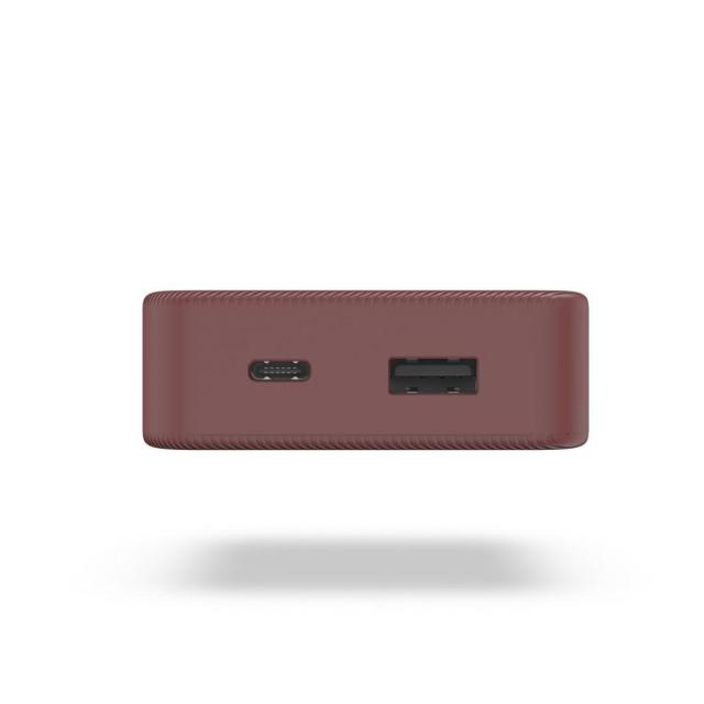 Външна батерия HAMA "Colour 10", 10 000 mAh, 2 изхода: USB-C, USB-A, червена