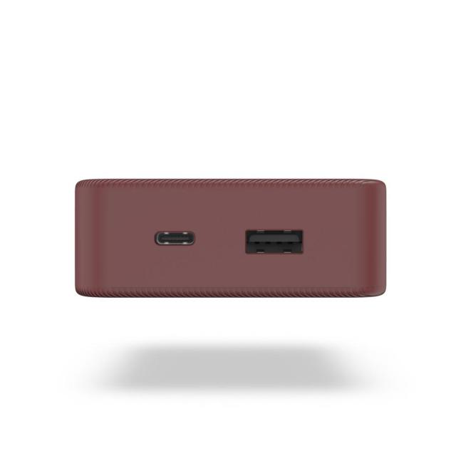 Външна батерия HAMA "Colour 20", 20 000 mAh, 2 изхода: USB-C, USB-A, червена