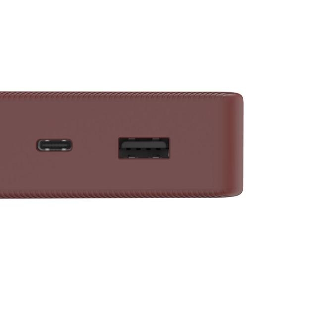 Външна батерия HAMA "Colour 20", 20 000 mAh, 2 изхода: USB-C, USB-A, червена