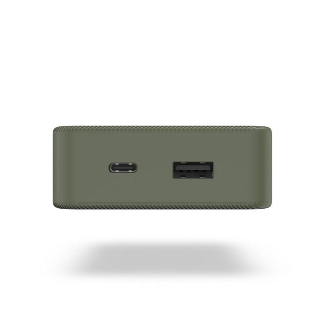 Външна батерия HAMA "Colour 20", 20 000 mAh, 2 изхода: USB-C, USB-A, зелена