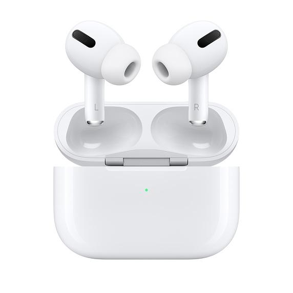 Слушалки Apple AirPods Pro (1st gen), безжични, Bluetooth, микрофон, сензорни бутони, бели