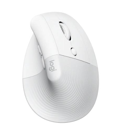 Мишка Logitech Lift Vertical Ergonomic Mouse, оптична (4000 dpi), Bluetooth/Wireless , бяла