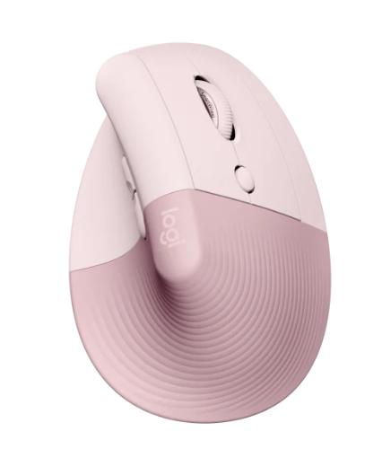 Мишка Logitech Lift Vertical Ergonomic Mouse, оптична (4000 dpi), Bluetooth/Wireless, розова