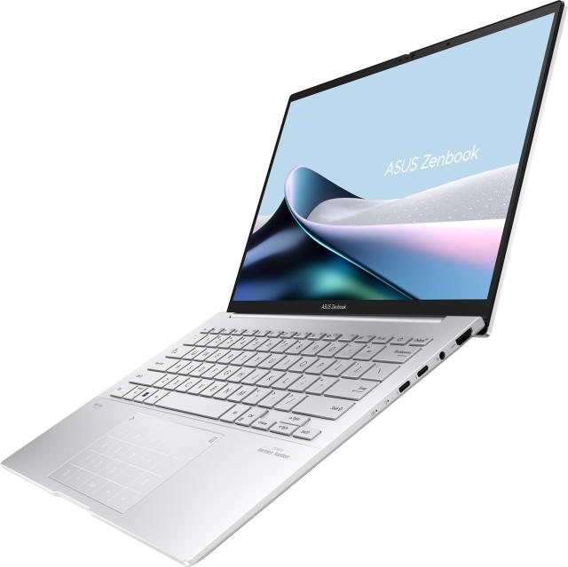 Лаптоп Asus Zenbook 14 UX3405MA-PP288W, Intel Core Ultra 9 185H 16C (2.3/5.1GHz, 24MB Cache), 14" (35.56cm) OLED WQXGA+ 120Hz Glare Display, 32GB LPDDR5X, 1TB SSD NVMe, 2x Thunderbolt 4, Windows 11 Home