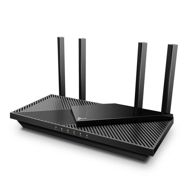 Рутер TP-Link Archer AX55, 3000Mbps, 2.4GHz (574 Mbps)/ 5GHz (2402 Mbps), Wireless AX, 4x LAN 1000, 1x WAN 1000, 1x USB 3.0