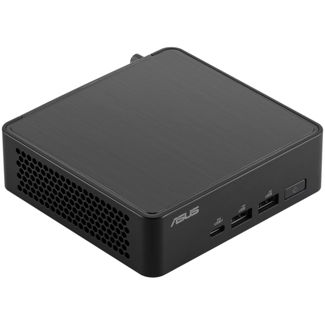 Kомпютър ASUS NUC 14 Pro, Intel Ultra 7 155H (1.4/4.8GHz, 24M), Intel Arc Graphics, no Storage/no RAM, PCIe NVMe 4.0 x4 (2 x M.2), 4x SATA, Wi-Fi 6E, 2,5Gbe LAN, 2x HDMI/ 2x Thunderbolt 4 (USB-C+DP)