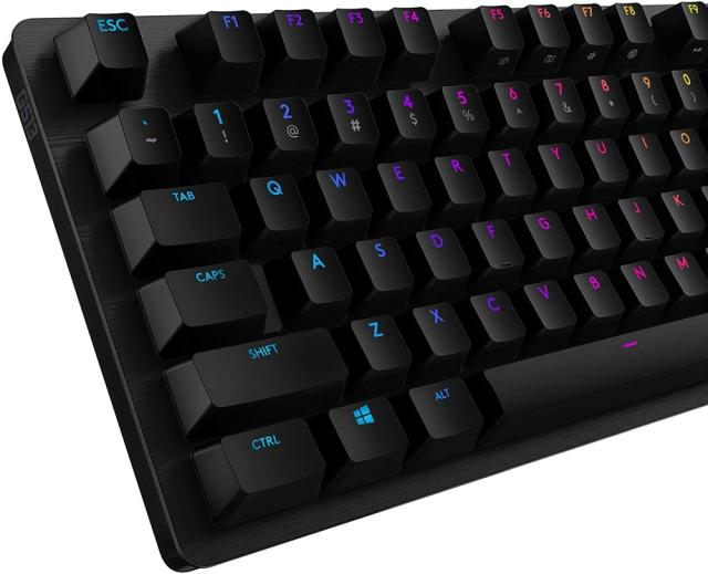 Клавиатура Logitech G512 Keyboard, GX Brown Tactile, Lightsync RGB, USB Passthrough Data/Power, Alumium Alloy, Game Mode, Black Carbon