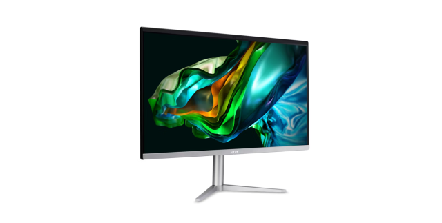 Kомпютър Acer Aspire All-In-One C24-1300, AMD Ryzen 5 7520U 4C (2.8/4.3 GHz, 4 MB Cache), 23.8" (60.45 cm) FHD, 16GB LPDDR5 , 512GB SSD, Free DOS