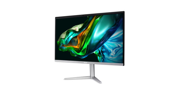 Kомпютър Acer Aspire All-In-One C24-1300, AMD Ryzen 5 7520U 4C (2.8/4.3 GHz, 4 MB Cache), 23.8" (60.45 cm) FHD, 16GB LPDDR5 , 512GB SSD, Free DOS