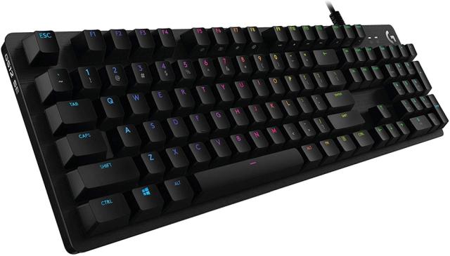 Клавиатура Logitech G512 Keyboard, GX Blue Clicky, Lightsync RGB, USB Passthrough Data/Power, Alumium Alloy, Game Mode, Black Carbon