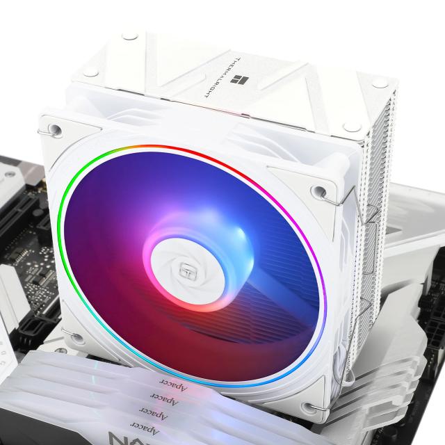 Охладител за процесор Thermalright CPU Cooler Assassin Spirit 120 EVO White A-RGB - LGA1851/LGA1700/AM5