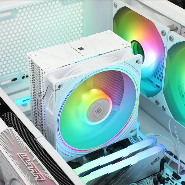 Охладител за процесор Thermalright CPU Cooler Assassin Spirit 120 EVO White A-RGB - LGA1851/LGA1700/AM5