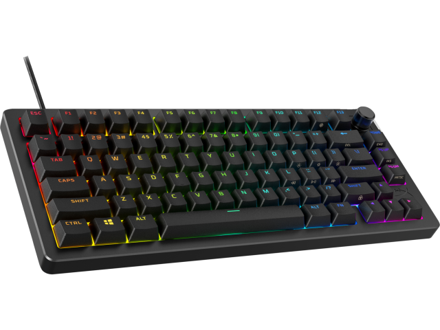 Геймърскa клавиатура HyperX Alloy Rise 75 - Ultra-customizable, Hot-Swappable, Linear Switch