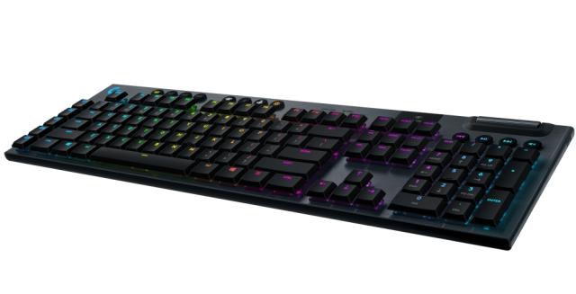 Клавиатура Logitech G915 Wireless Keyboard, GL Linear Low Profile, Lightspeed Wireless, Lightsync RGB, 5 Marco G-Keys, 3 On-Board Profiles, Game Mode, Media Controls, Carbon