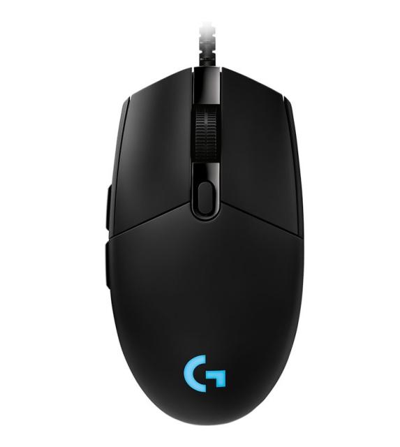 Мишка Logitech G Pro Mouse, Lightsync RGB, HERO 16K DPI Sensor, 400 IPS, 6 програмируеми бутона, вградена памет, 5 профила, 85 g, черен