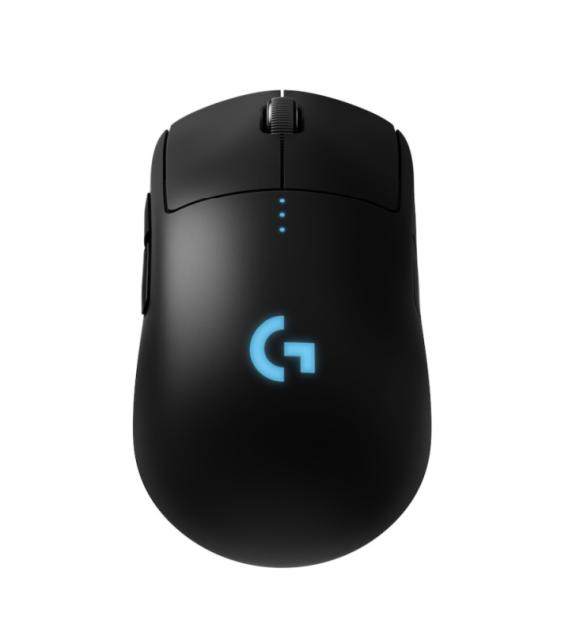 Мишка Logitech G Pro Wireless Mouse, Lightsync RGB Logo, Lightspeed Wireless 1ms, HERO 25K DPI Sensor, 400 IPS, Programmable Buttons, On-board Memory, Lightweight 80g, Black