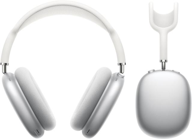 Слушалки Apple AirPods Max, безжични, микрофон, ANC, сребристи