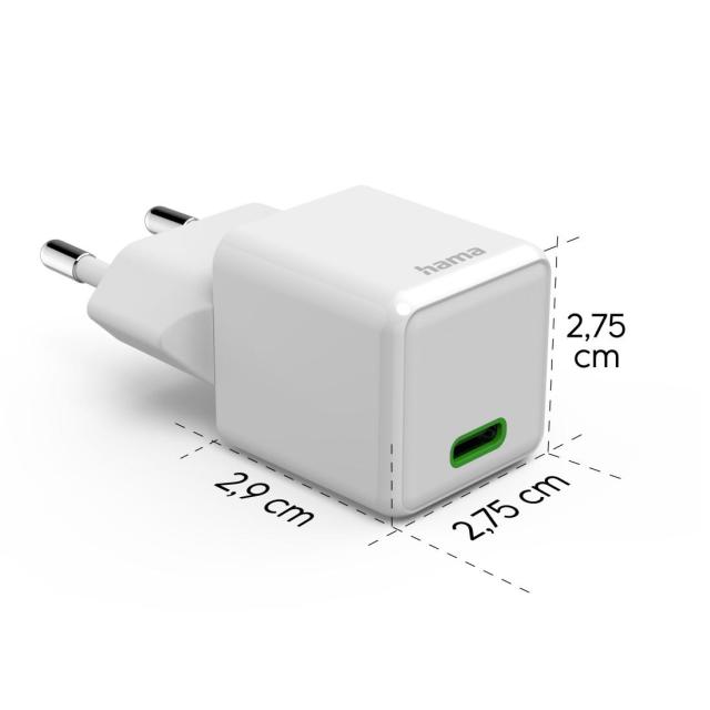 HAMA Бързо супер мини зарядно, USB Type-C, 20W