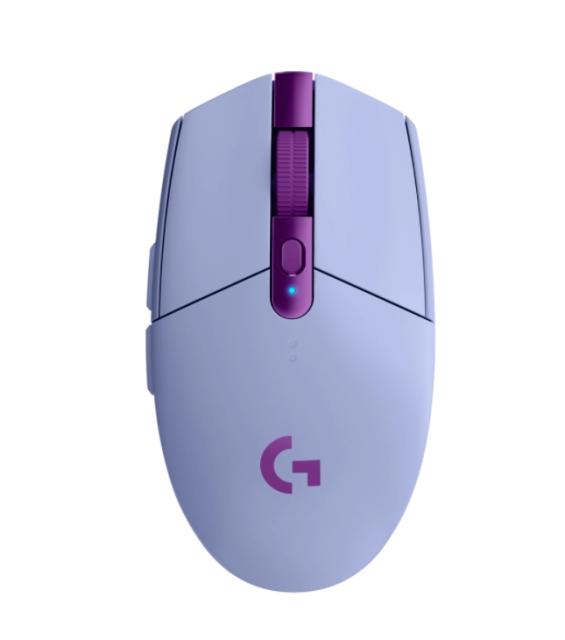 Мишка Logitech G305 Wireless Mouse, Lightsync RGB, Lightspeed Wireless, HERO 12K DPI Sensor, 400 IPS, 6 Programmable Buttons, Lilac