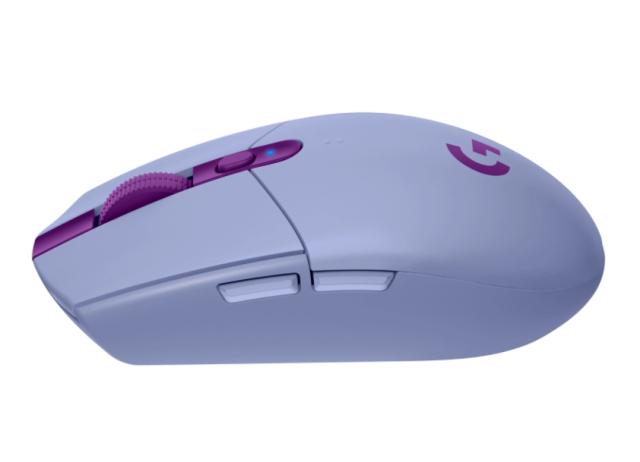 Мишка Logitech G305 Wireless Mouse, Lightsync RGB, Lightspeed Wireless, HERO 12K DPI Sensor, 400 IPS, 6 Programmable Buttons, Lilac