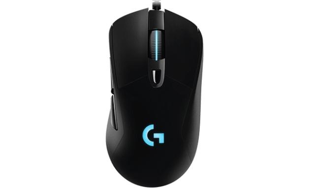 Мишка Logitech G403 Mouse, Lightsync RGB, HERO 25K DPI Sensor, 400 IPS, 6 Programmable Buttons, 10g Optional Weight, Black