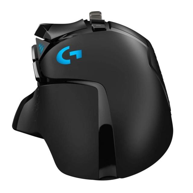 Мишка Logitech G502 Mouse, Lightsync RGB, HERO 25K DPI Sensor, 400 IPS, 5x3.6g Optional Weights, 11 Programmable Buttons, 114g, Black