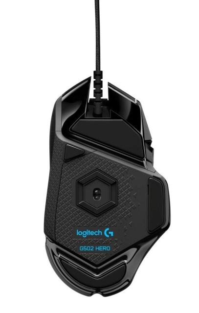 Мишка Logitech G502 Mouse, Lightsync RGB, HERO 25K DPI Sensor, 400 IPS, 5x3.6g Optional Weights, 11 Programmable Buttons, 114g, Black