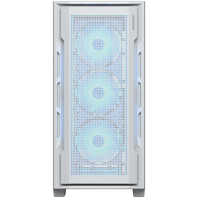 Кутия COUGAR Case Uniface RGB (White), Mid Tower, Type-C, USB 3.0 x 2, USB 2.0 x 1, Audio/Mic 3.5mm jack x 1, Mini ITX/Micro ATX / ATX / CEB / E-ATX