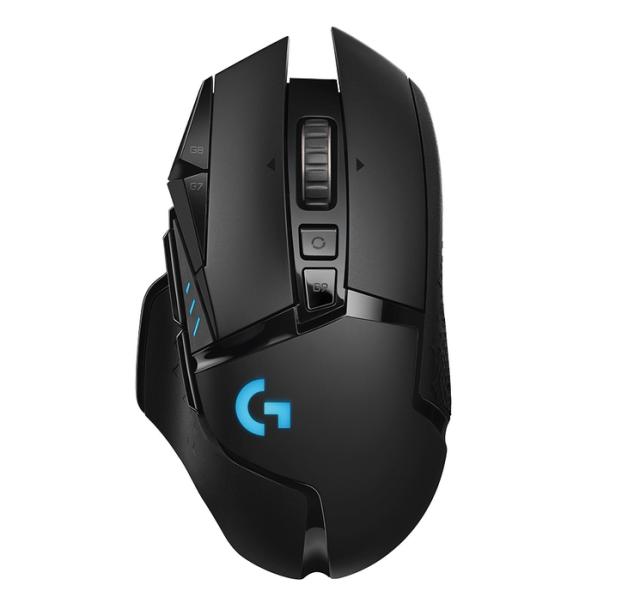 Мишка Logitech G502 Wireless Mouse, Lightsync RGB, Lightspeed Wireless, HERO 25K DPI Sensor, 400 IPS, 4x2g + 2x4g Optional Weights, 11 Programmable Buttons, 121g, Black