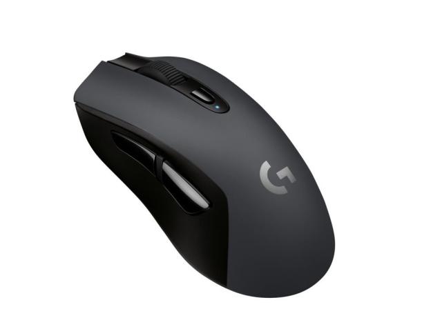 Мишка Logitech G603 Wireless Mouse, Lightspeed Wireless, Bluetooth, HERO 12K DPI Sensor, 400 IPS, 6 Programmable Buttons, 88.9g, Black & Gray