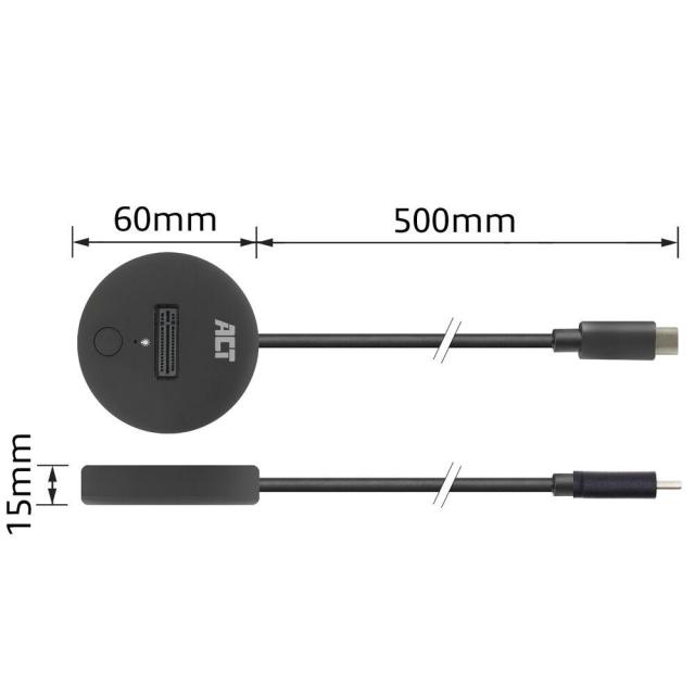 Докоинг станция EWENT ACT, USB-C - M.2 NVMe/PCIe SSD, 10 Gbps
