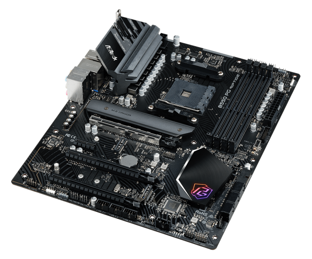 Дънна платка ASRock B550 PG Riptide, B550, AM4, DDR4, PCI-E 4.0 (CF), 6x SATA 6Gb/s, 2x M.2, 2x USB 3.2 Gen 2, 6x USB 3.2 Gen 1 Type-A, 2.5GbE LAN, HDMI, ATX