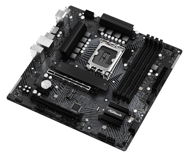 Дънна платка ASRock B760M PG Lightning/D4, B760, LGA1700, DDR4, PCI-E 4.0, 4x SATA 6Gb/s, 2x M.2, 1x USB 3.2 Gen 1 Type-C, 3x USB 3.2 Gen 1 Type-A, HDMI, DP, Micro ATX