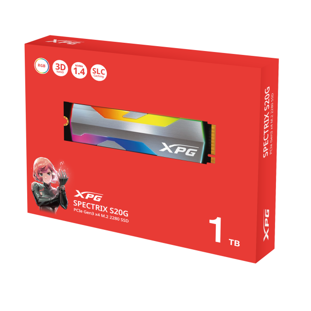 ADATA XPG Spectrix S20G, SSD 1TB M2 PCI-E 2280 NVMe