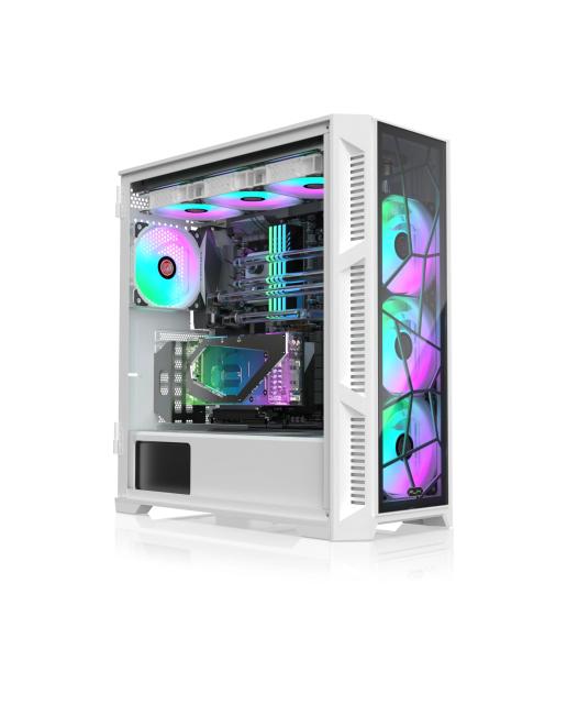 Кутия Raijintek PONOS ULTRA WHITE TG4, Middle Tower, 1x USB 3.1 Type-C, 2x USB 3.0, E-ATX, ATX, mATX, Mini-ITX