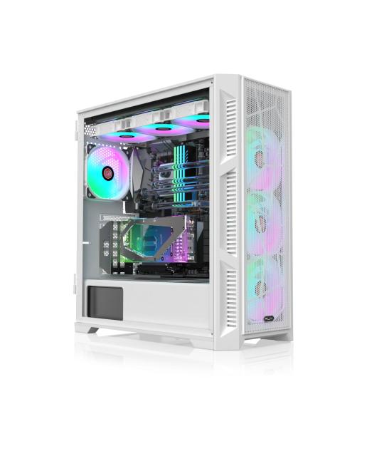 Кутия Raijintek PONOS ULTRA WHITE MS4, Middle Tower, 1x USB 3.1 Type-C, 2x USB 3.0, E-ATX, ATX, mATX, Mini-ITX