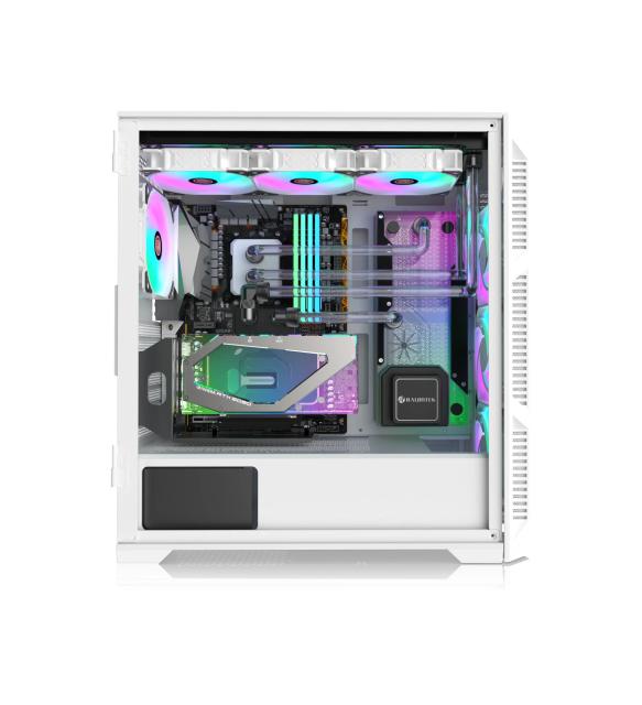 Кутия Raijintek PONOS ULTRA WHITE MS4, Middle Tower, 1x USB 3.1 Type-C, 2x USB 3.0, E-ATX, ATX, mATX, Mini-ITX