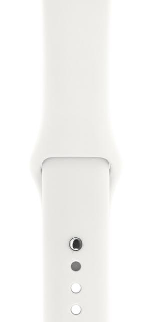 Часовник Apple Watch Series 3 GPS, 42mm Silver Aluminium Case with White Sport Band