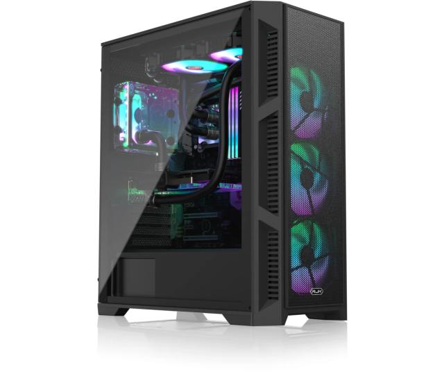 Кутия Raijintek ARCADIA III - MS4 - Addressable RGB, Middle Tower, 1x USB 3.0, 2x USB 2.0, ATX, mATX, Mini-ITX