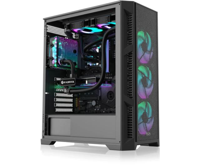 Кутия Raijintek ARCADIA III - MS4 - Addressable RGB, Middle Tower, 1x USB 3.0, 2x USB 2.0, ATX, mATX, Mini-ITX