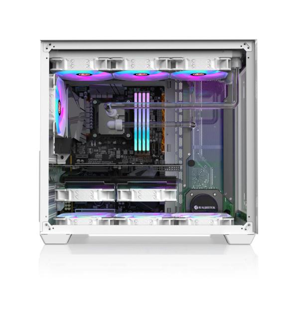 Кутия Raijintek PAEAN C7 WHITE, Middle Tower, 1 x USB 3.1 Type-C, 2 x USB 3.0, ATX/mATX/Mini-ITX