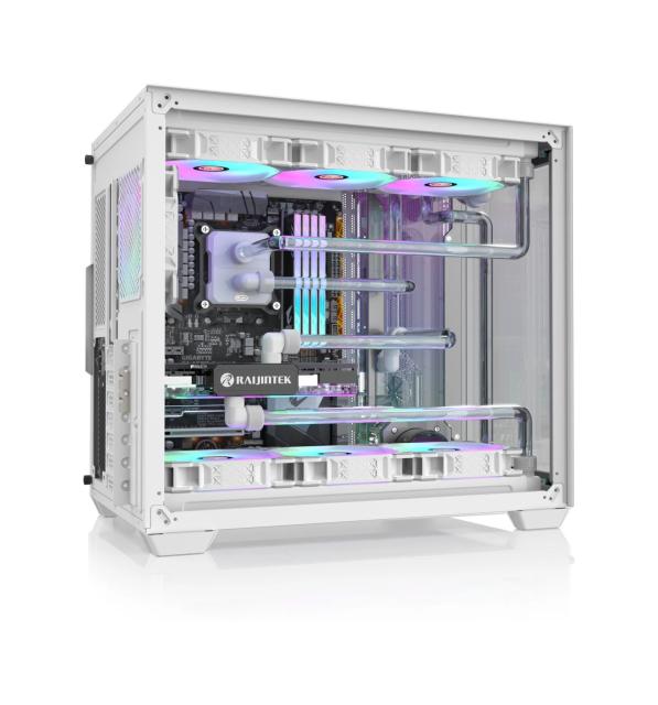 Кутия Raijintek PAEAN C7 WHITE, Middle Tower, 1 x USB 3.1 Type-C, 2 x USB 3.0, ATX/mATX/Mini-ITX