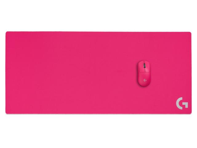 Подложка за мишка Logitech G840 XL Cloth Mouse Pad, 400 x 900 mm, Moderate Friction, Rubber Base, Low Profile 3 mm, Magenta